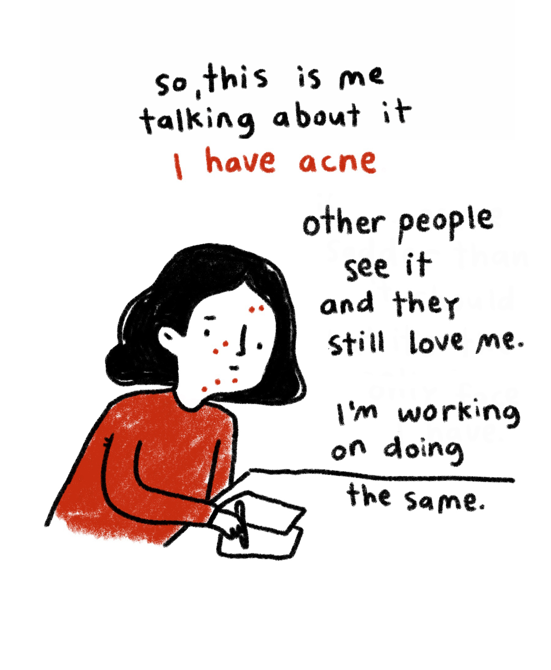 Brooke Barker comic about acne