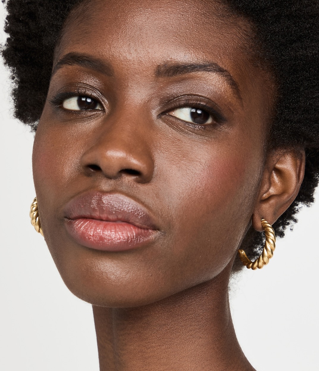 Chubby hoop earrings