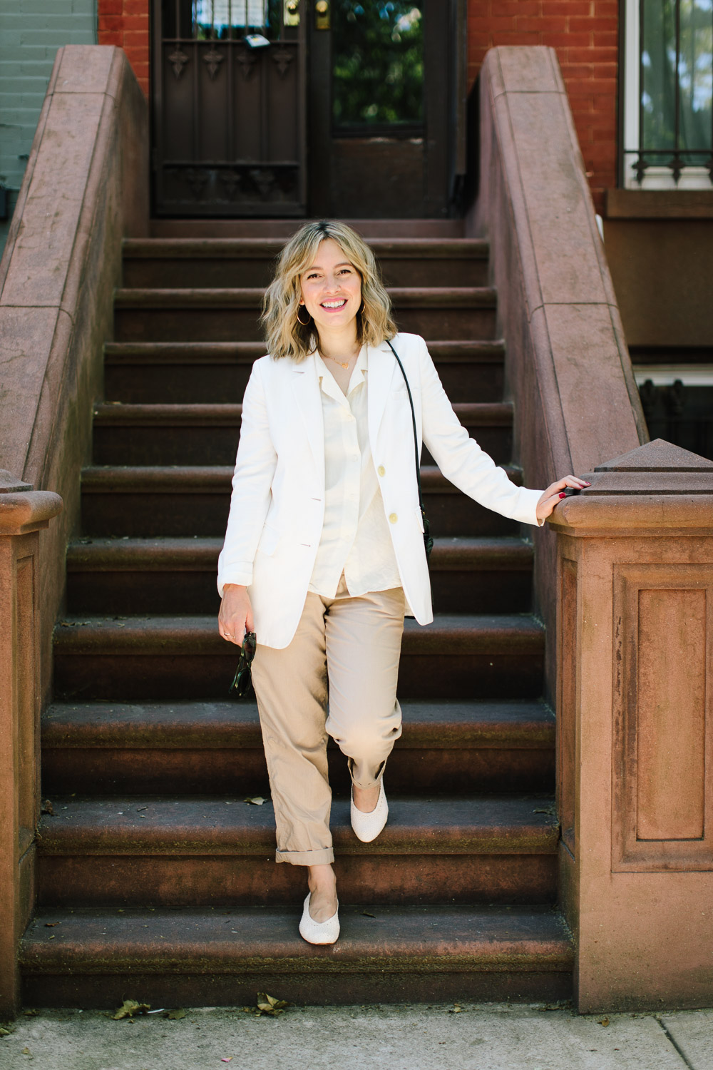 Alison Piepmeyer white suit