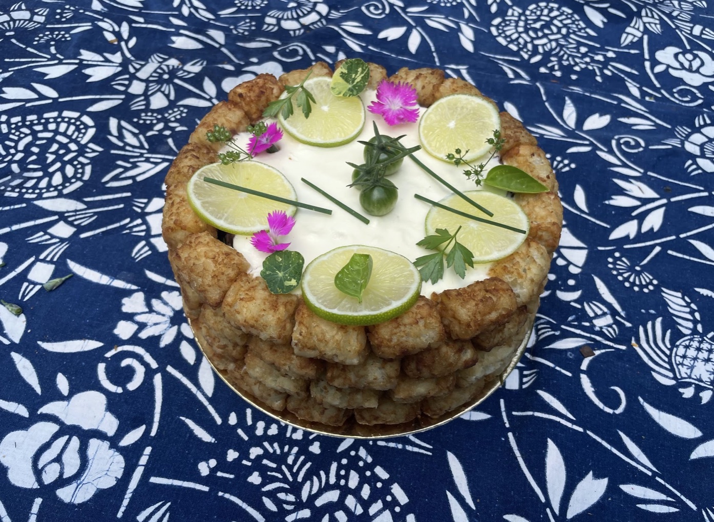 Tater Tots Cake by Natasha