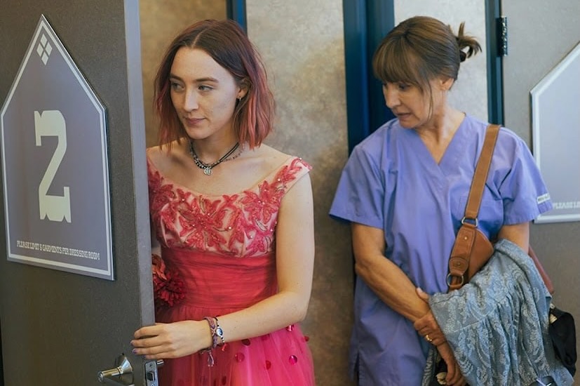 ladybird movie dressing room scene