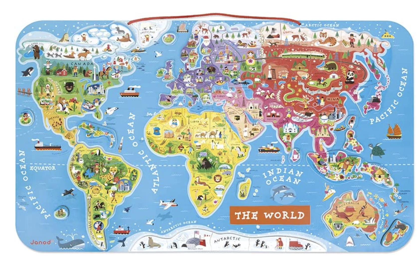 2022 best gifts for kids map magnetic