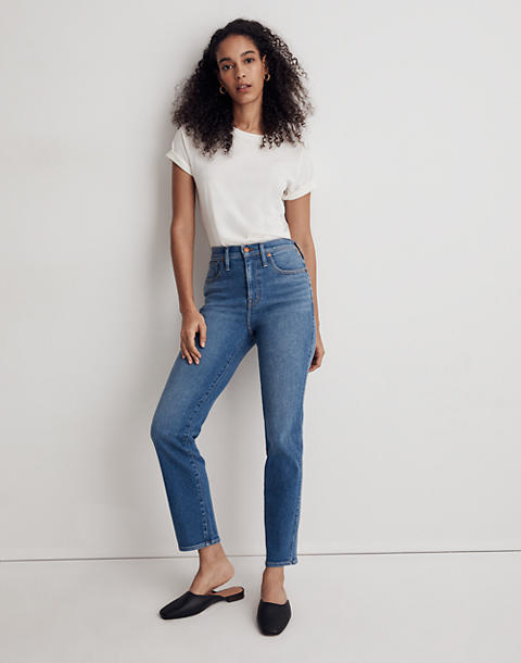 Straight leg jeans