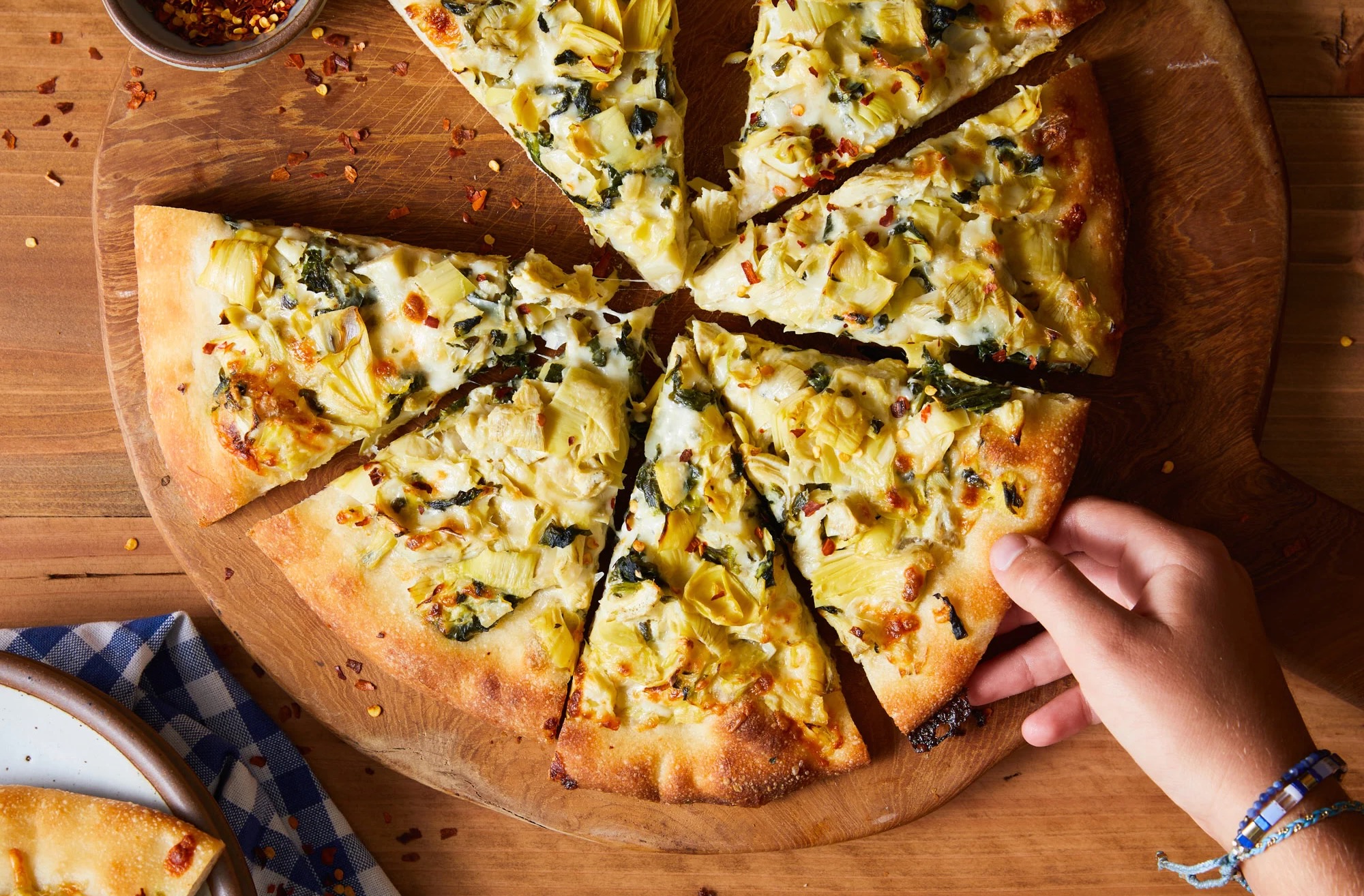 Artichoke Dip Pizza
