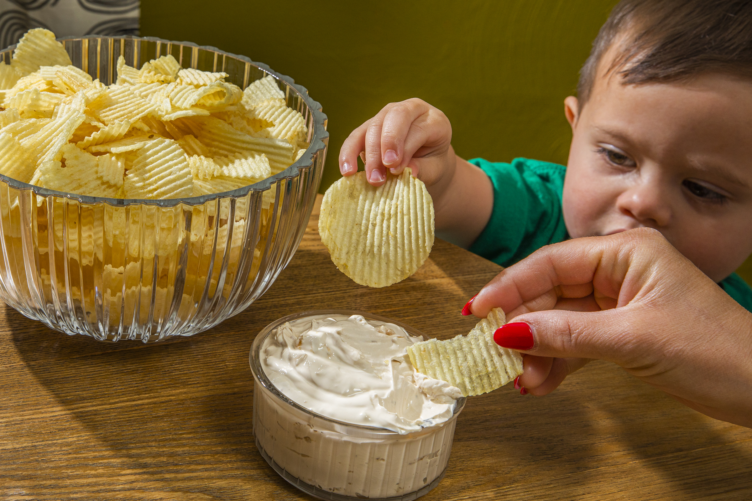 best party snack ruffles and french onion dip