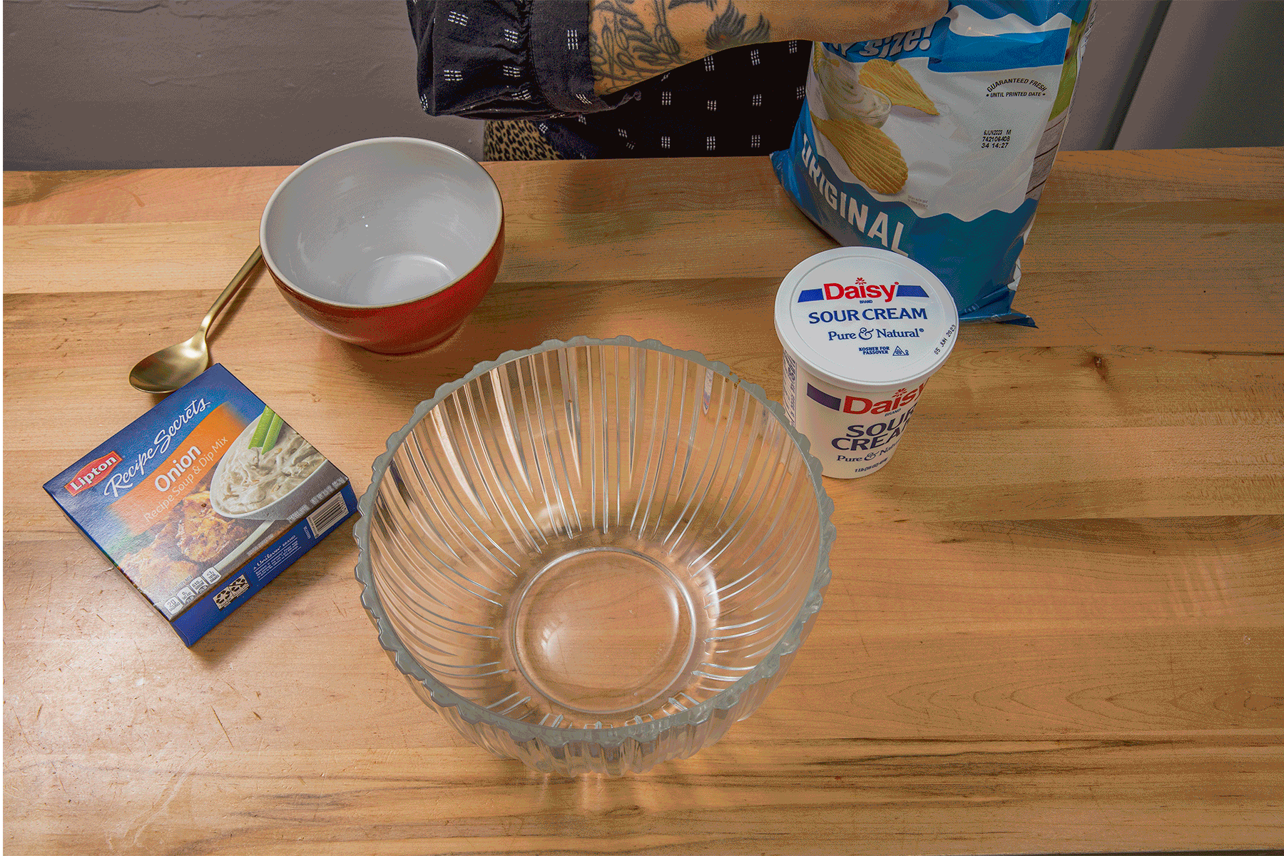 Best party snack ruffles and french onion dip