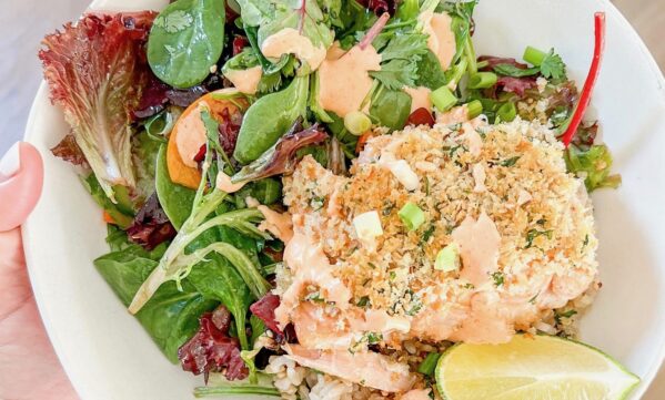 What To Cook When You Dont Feel Like Cooking Spicy Salmon Tempura Crunch Bowl