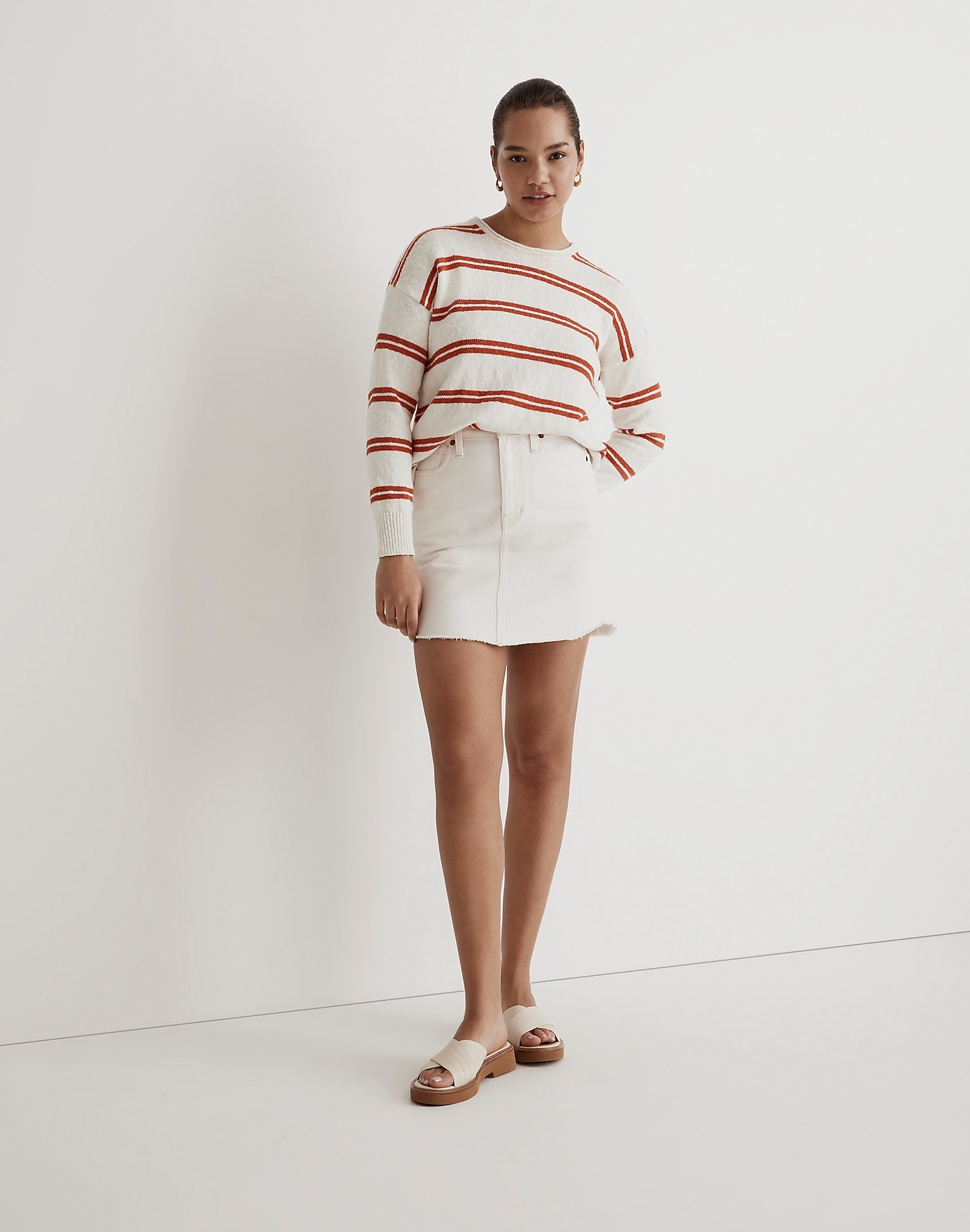 Striped Red and White Sweater Madewell