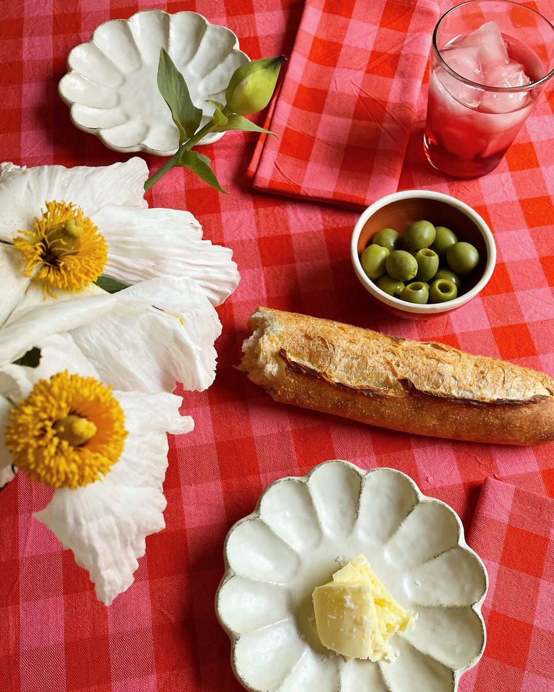 Heather Taylor pink tablecloth