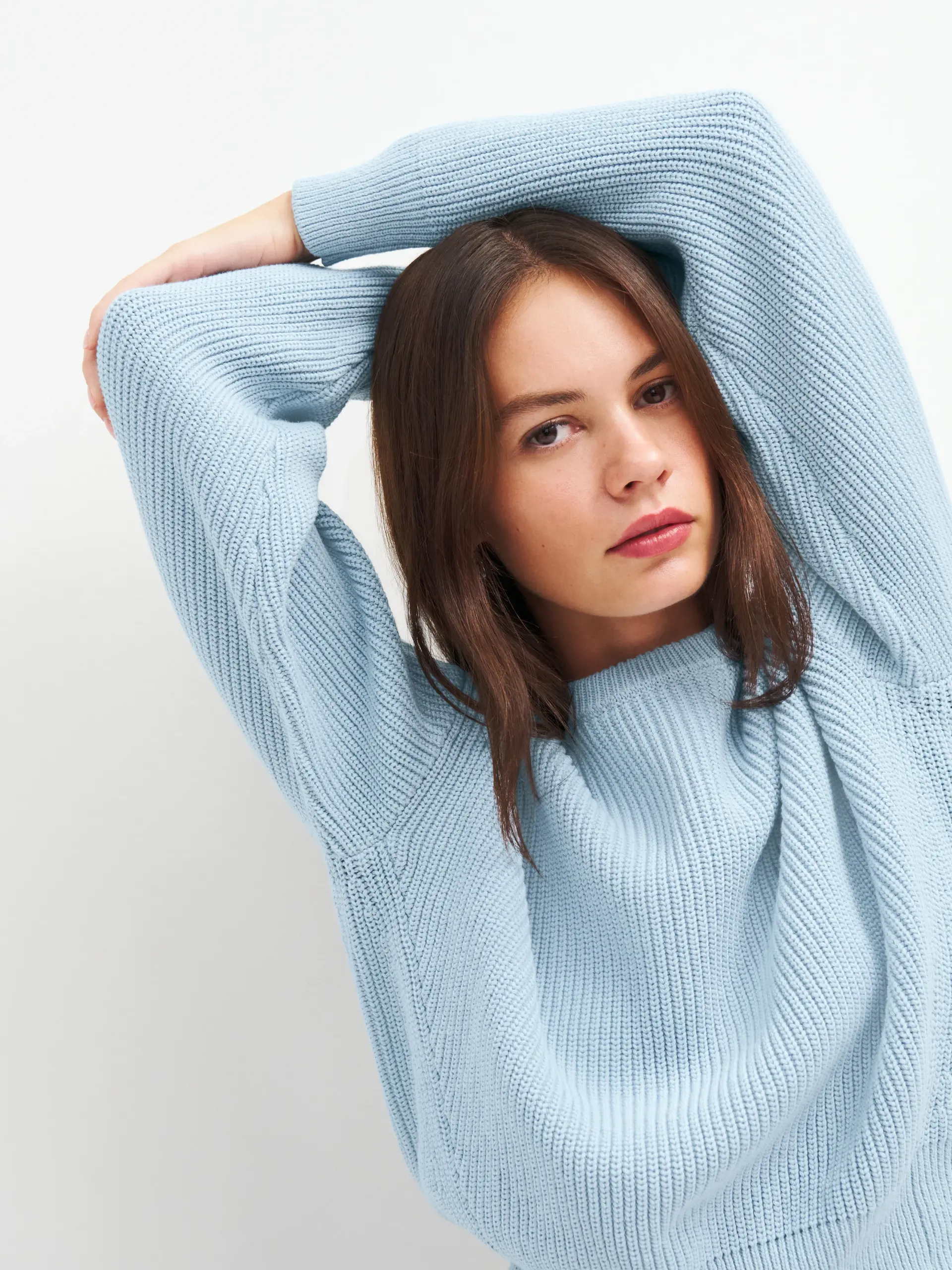 reformation sweater blue