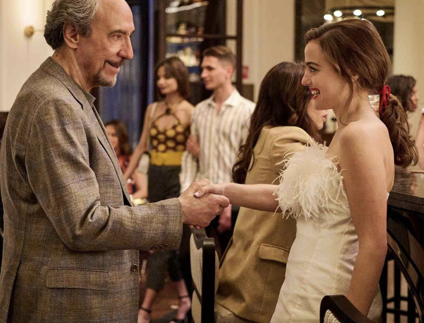 white lotus Mia white dress red bow