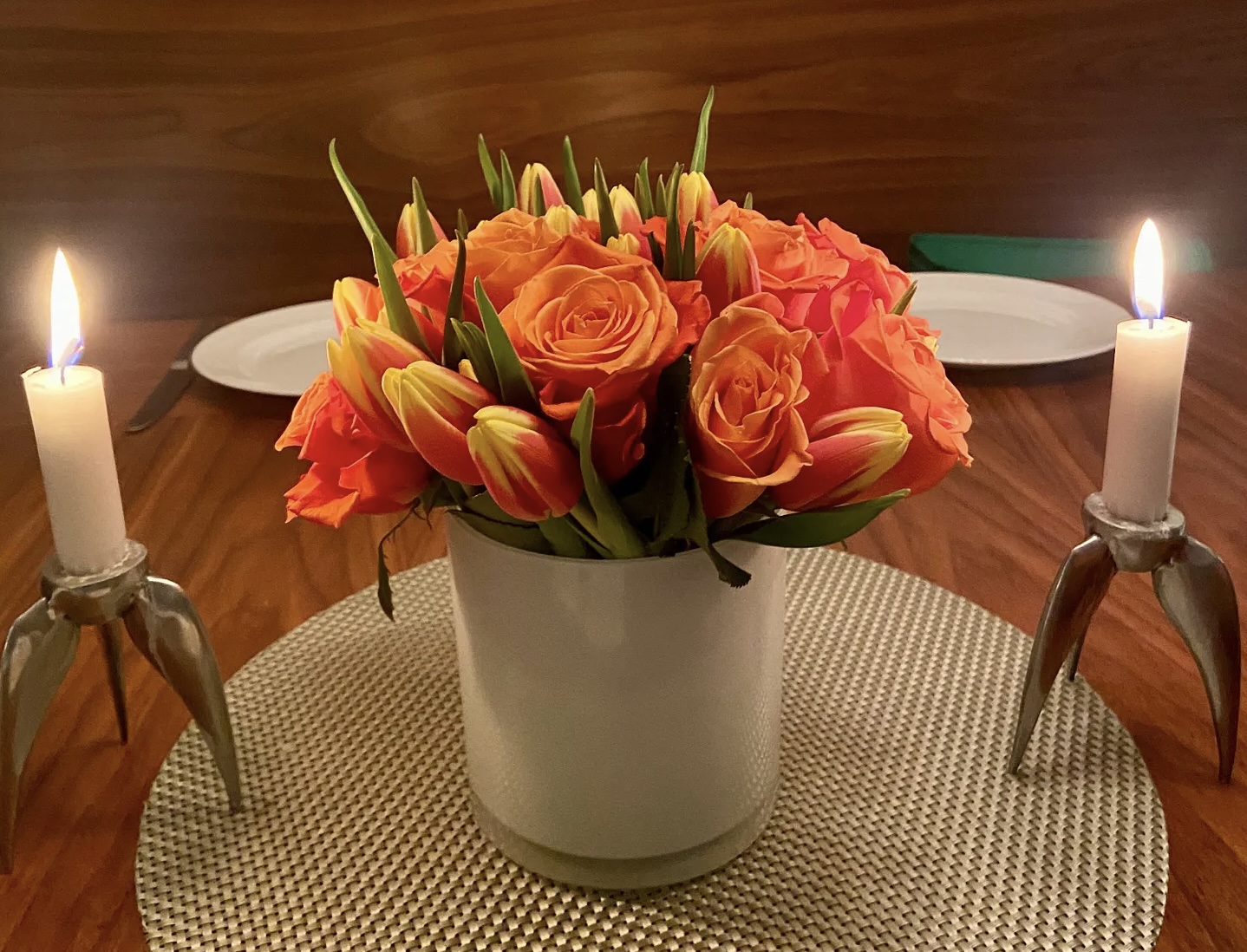easy flower arranging trick