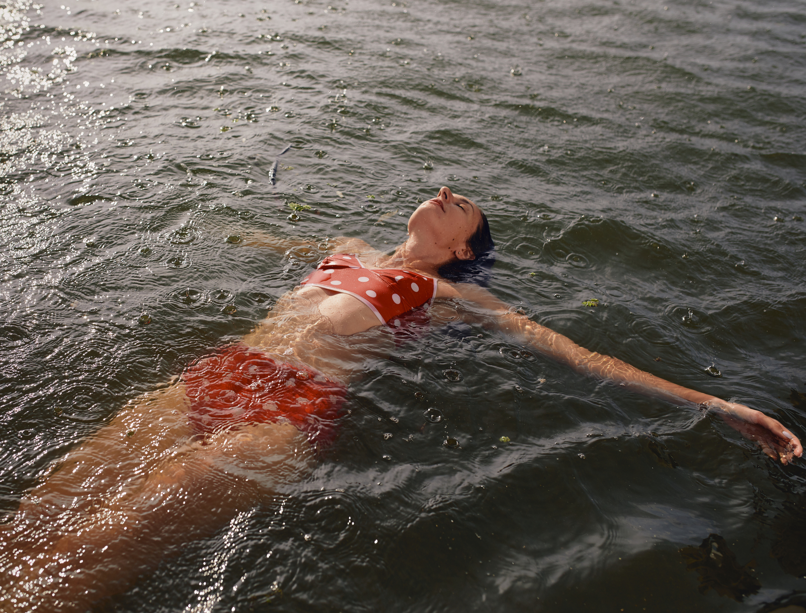 woman swimming