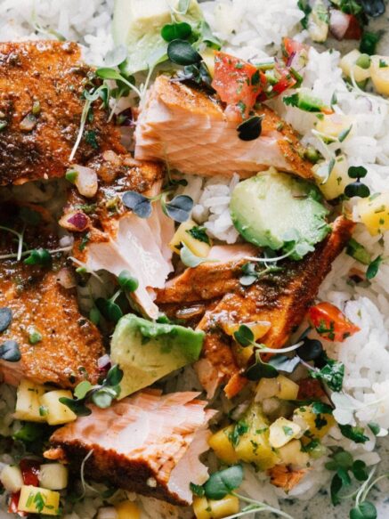 Blackened Salmon with Tropical Pico Cup of Jo