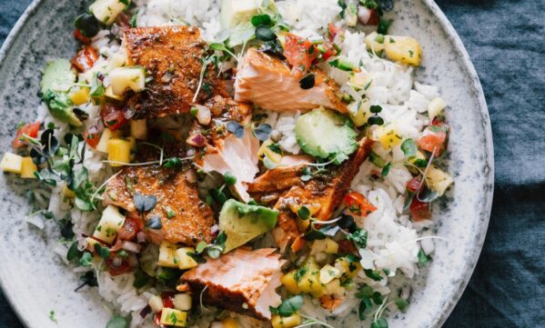Blackened Salmon with Tropical Pico Cup of Jo