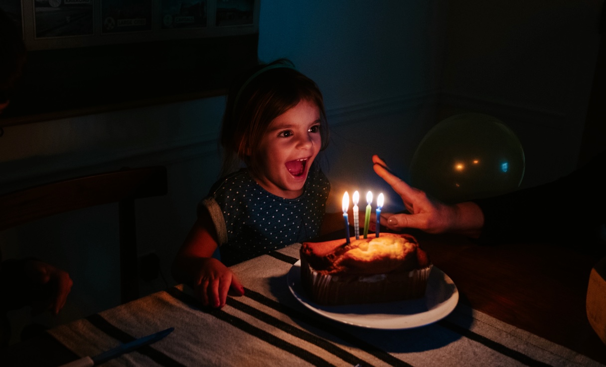 birthday girl cake candles
