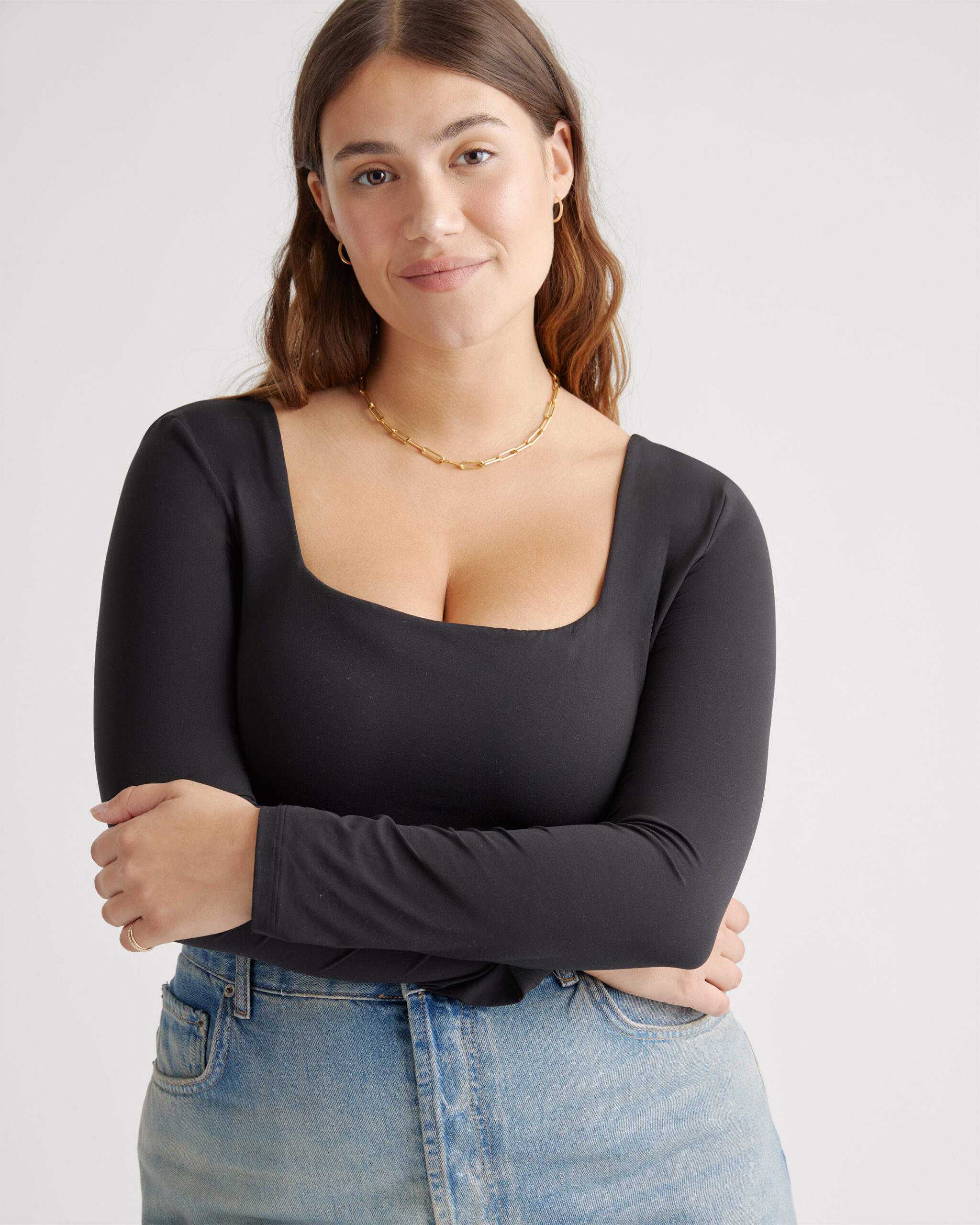 Quince Long sleeve bodysuit