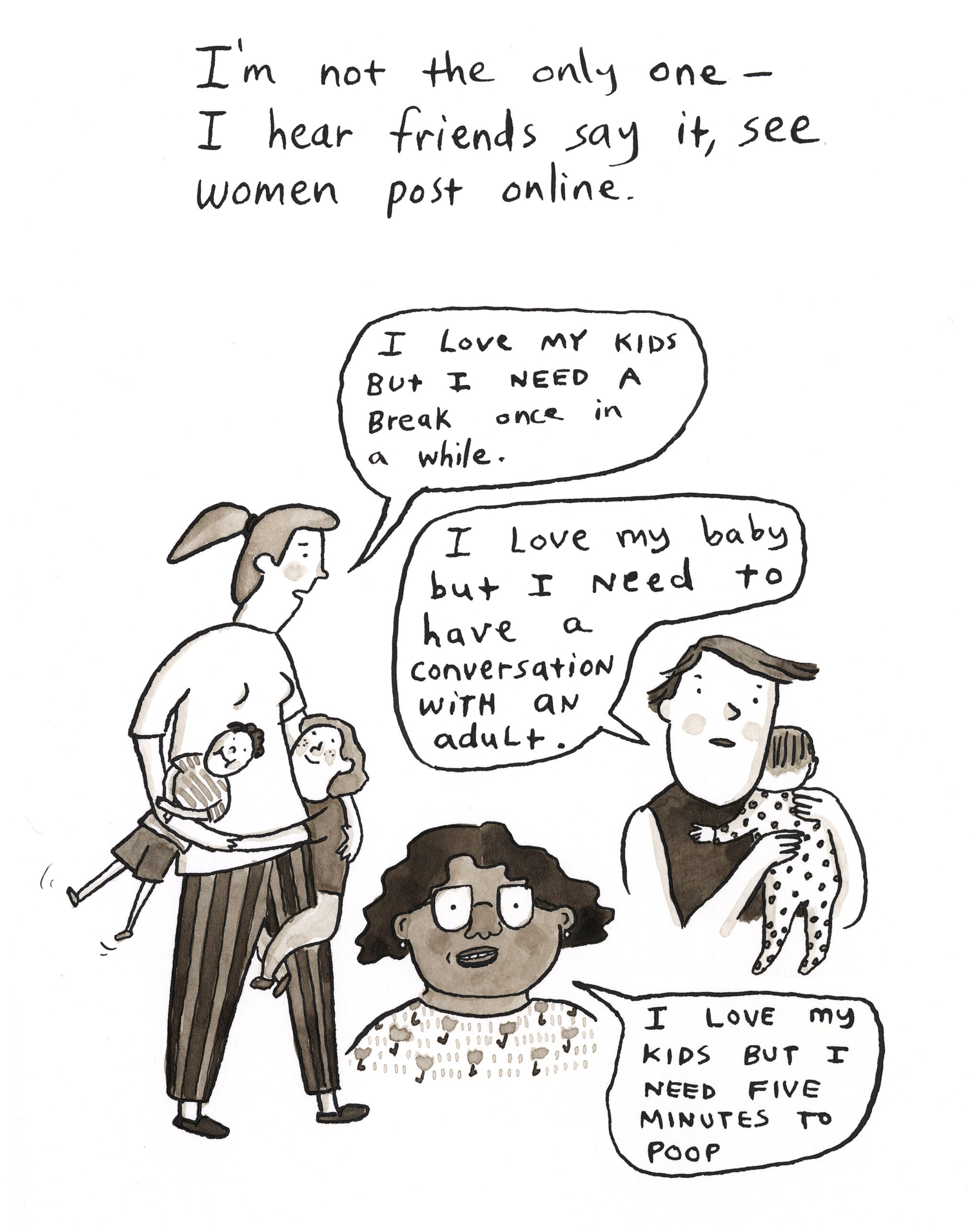 Hallie Bateman Motherhood Comic