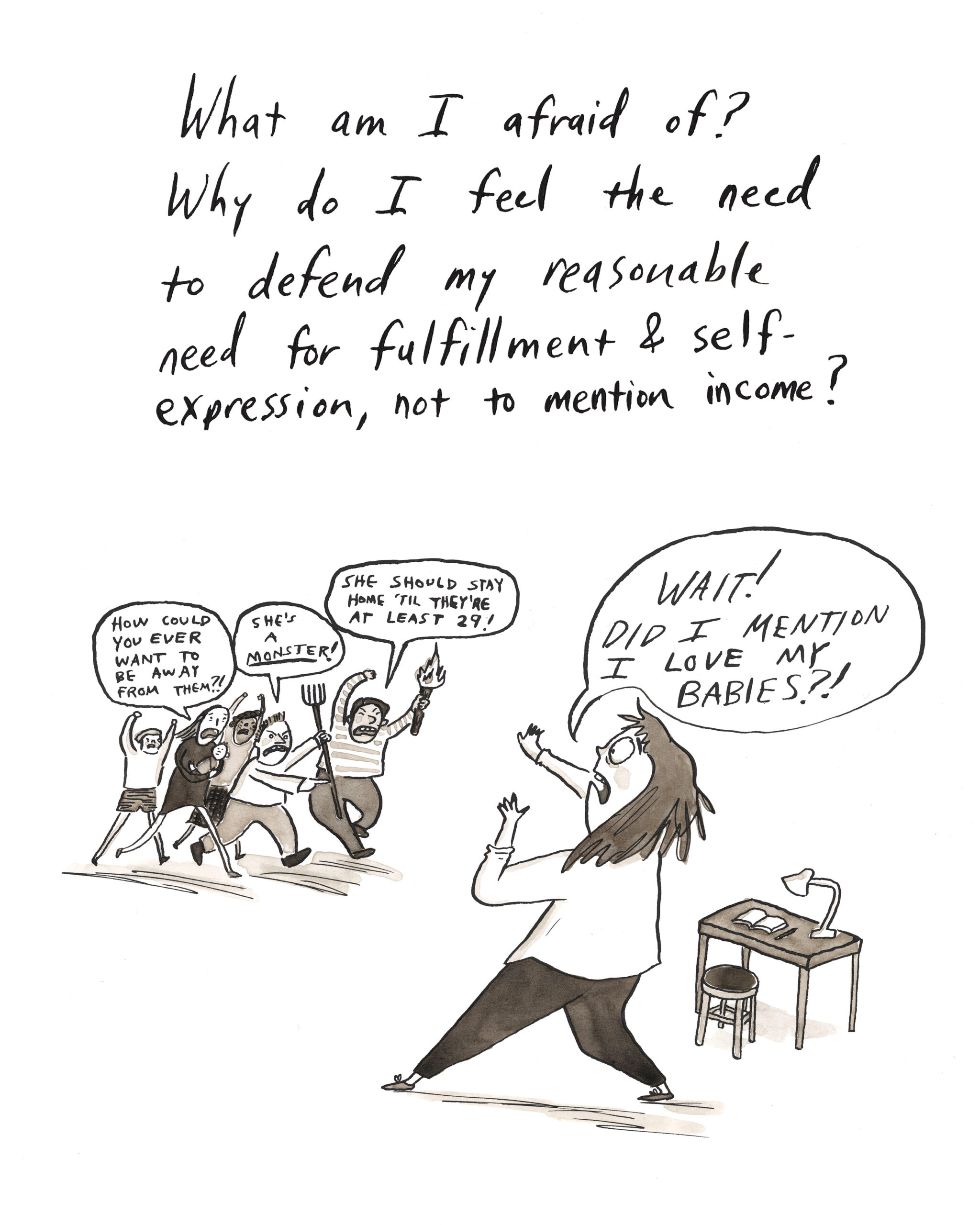 Hallie Bateman Motherhood Comic