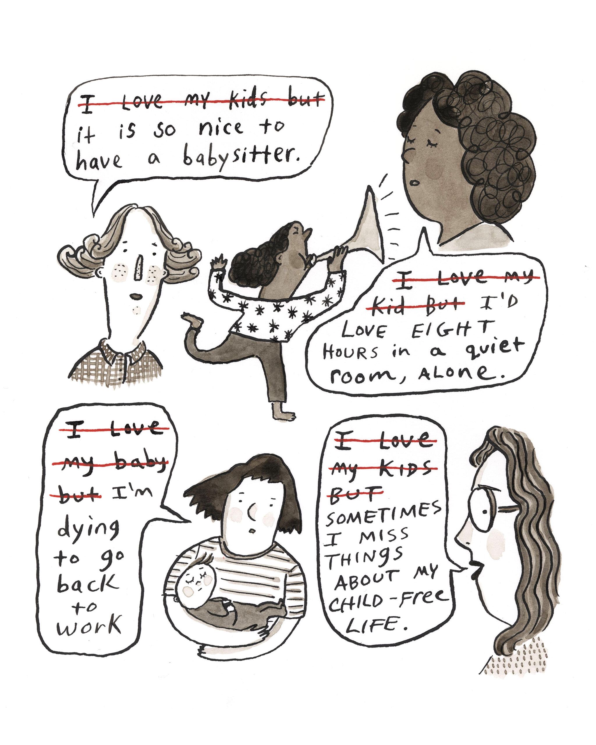 Hallie Bateman Motherhood Comic