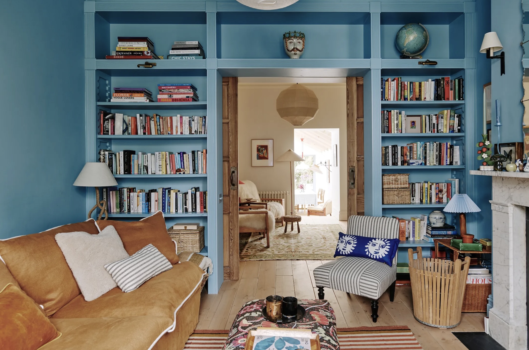 Lucy Williams house brown sofa