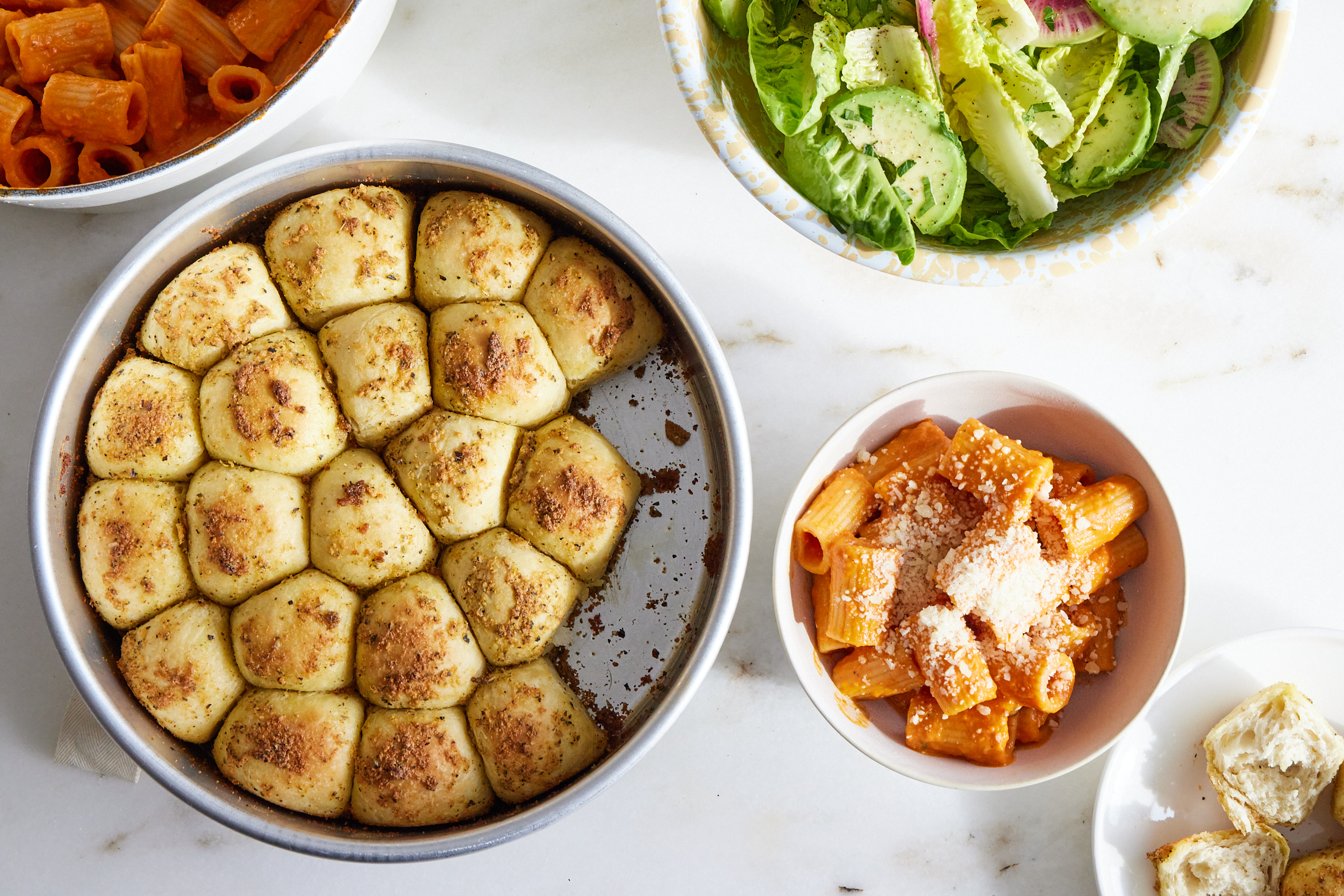 King Arthur Pull Apart Garlic Bread