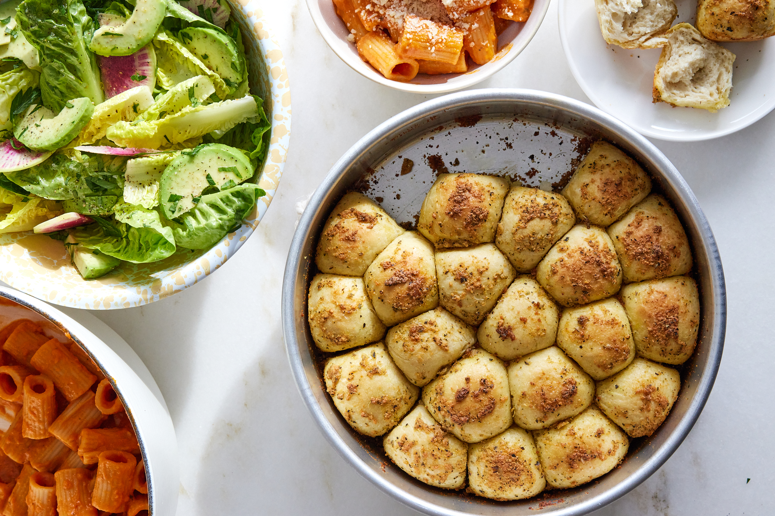 King Arthur Pull Apart Garlic Bread